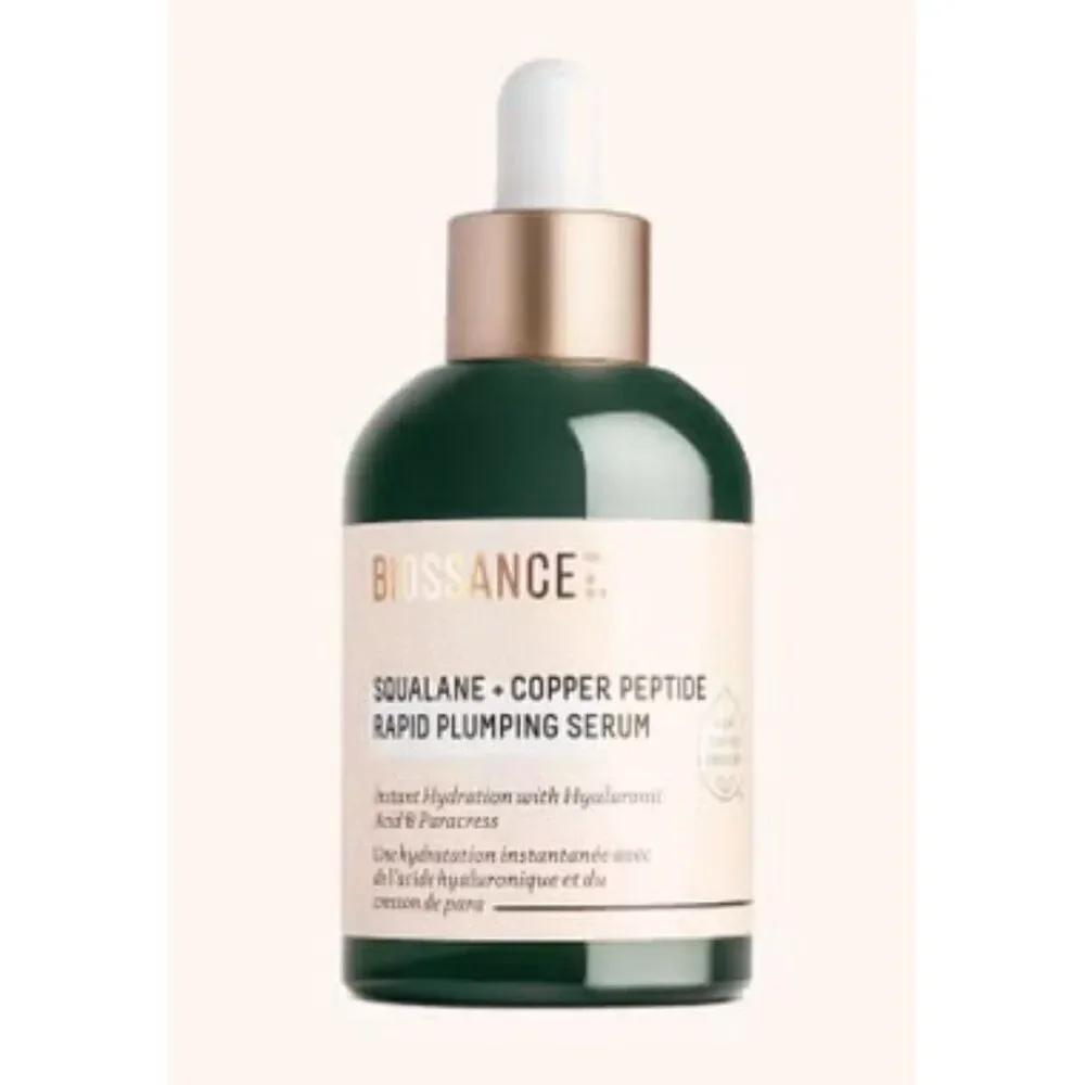 biossance squalane copper peptide rapid plumping serum 1.69 Oz